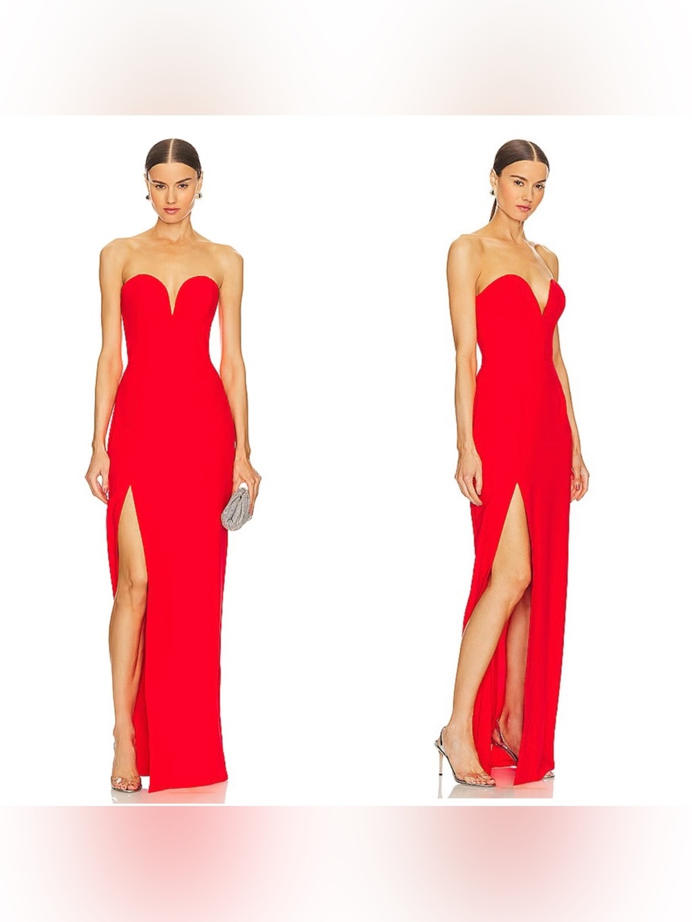 NEW Amanda Uprichard X REVOLVE Cherri Gown in Crimson